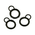 Stock Supply 20mm 0.75inch 8 Shaped Metal Black Carabiner Keychain for Bag