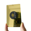 Mirror Gold Nfc Metal Business Card Carte Visite Nfc Gold Visiting Business Card