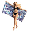 Hot Selling Quick Dry Microfiber Polyester Sublimation Beach Towels with Personalized Printed Logo for Beach