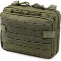 Nylon MOLLE Tactical Pouch Multi Pocket Utility Tool Pouch Water Resistant Modular Tactical Gear Pouch with Elastic Slots