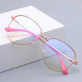 Women Men Fashion Wholesale Glasses Anti Blue Light Blocking Gaming Computer Round Metal Eyeglasses Frames