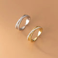 925 Sterling Silver Adjustable Geometric Shape Open Knuckle Finger Rings Minimalist Gold Plated Jewelry for Women