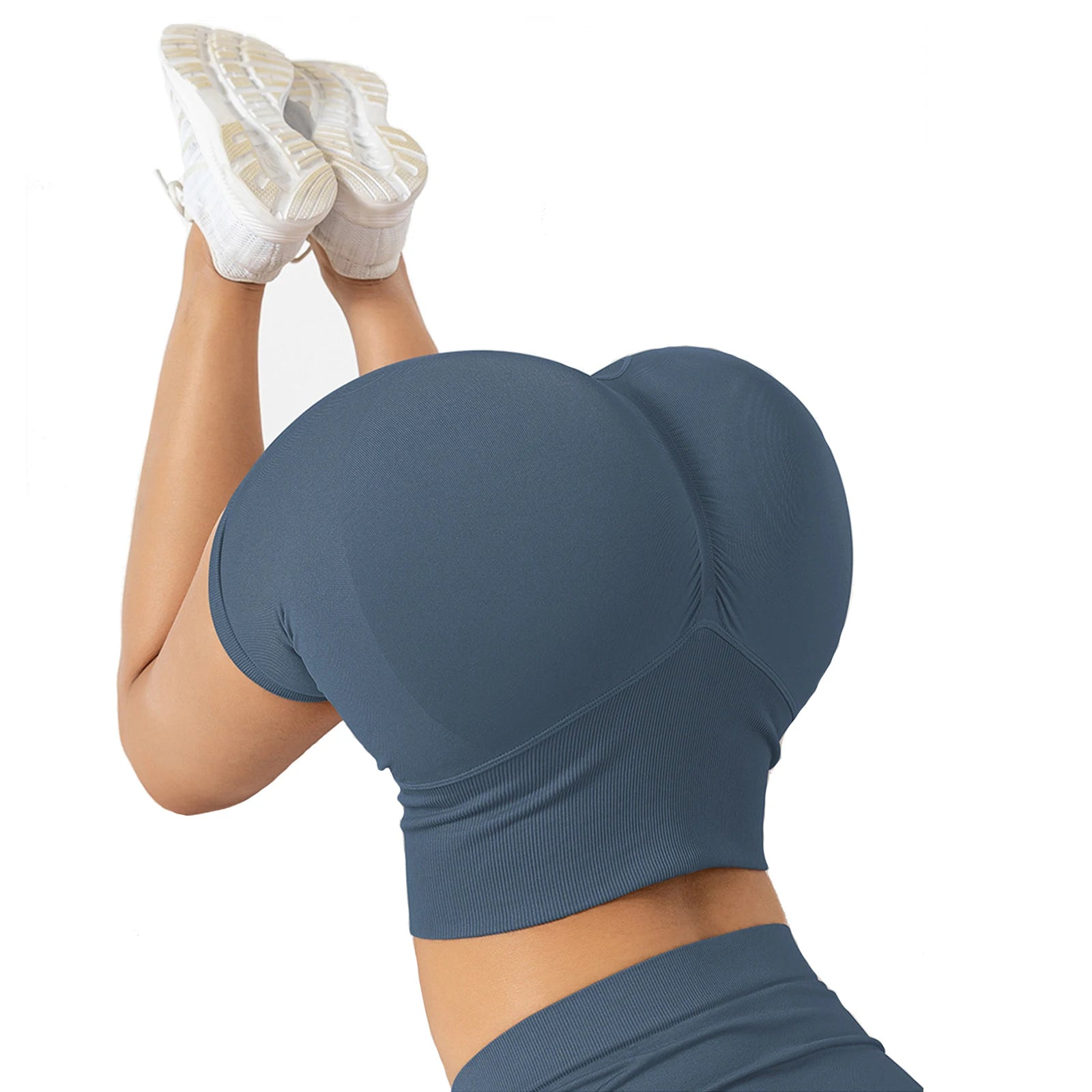 Women's High Waist Seamless Yoga Shorts Custom Logo Printed Spandex Sports Fitness Pants Push up Booty Workout Shorts for Adults