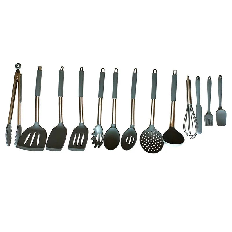 12 Outdoor Camping and Home Kitchen Tools Durable and Easy to Clean Silicone Kitchen Utensil Set