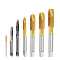 High Speed Steel Round Shank with square End Thread Forming Spiral Flute Tap Tap Drill Bit