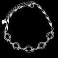 Sterling Silver 5*7mm Semi Mount Bracelet Empty Support Blank Claw Setting S925 Mountain Base Holder Without Stone Inlay for DIY