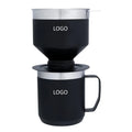 Perfect Brew Modern Stainless Steel Coffee Maker Set BPA-Free Camping Pour Over with Reusable Camp Mug Filter for Travel