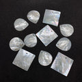 White Mother of Pearl High Luster Shell Bead Charm Rhombus Water Drop Square Different Shapes Shell Pendant