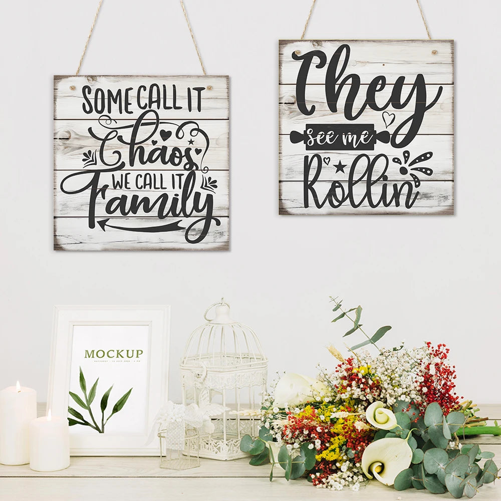 Coffee Wooden Sign Kitchen Cookware Rustic Wooden Plaque Hanging Wall Decor Wooden Plaque