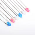 Religious Style Fatima Hand Hamsa Necklace 925 Sterling Silver Blue Fire Opal Pendant Protection Jewelry for Women