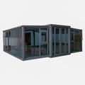 Customize 40ft Hurricane Proof 3 Bedroom Steel Sandwich Panel Modular Villa Foldable Flat Pack Expandable Energy Saving Prefab