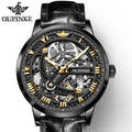 Oupinke 3173 New Arrival Classic Automatic Luxury Brand Tourbillon Movement Fashion Leather Forsining Men Watch Mechanical Watch