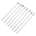 V90 Custom Shaker Bar Tools Stainless Steel Metal Fruit Pick Fork Stick for Cocktail Garnish