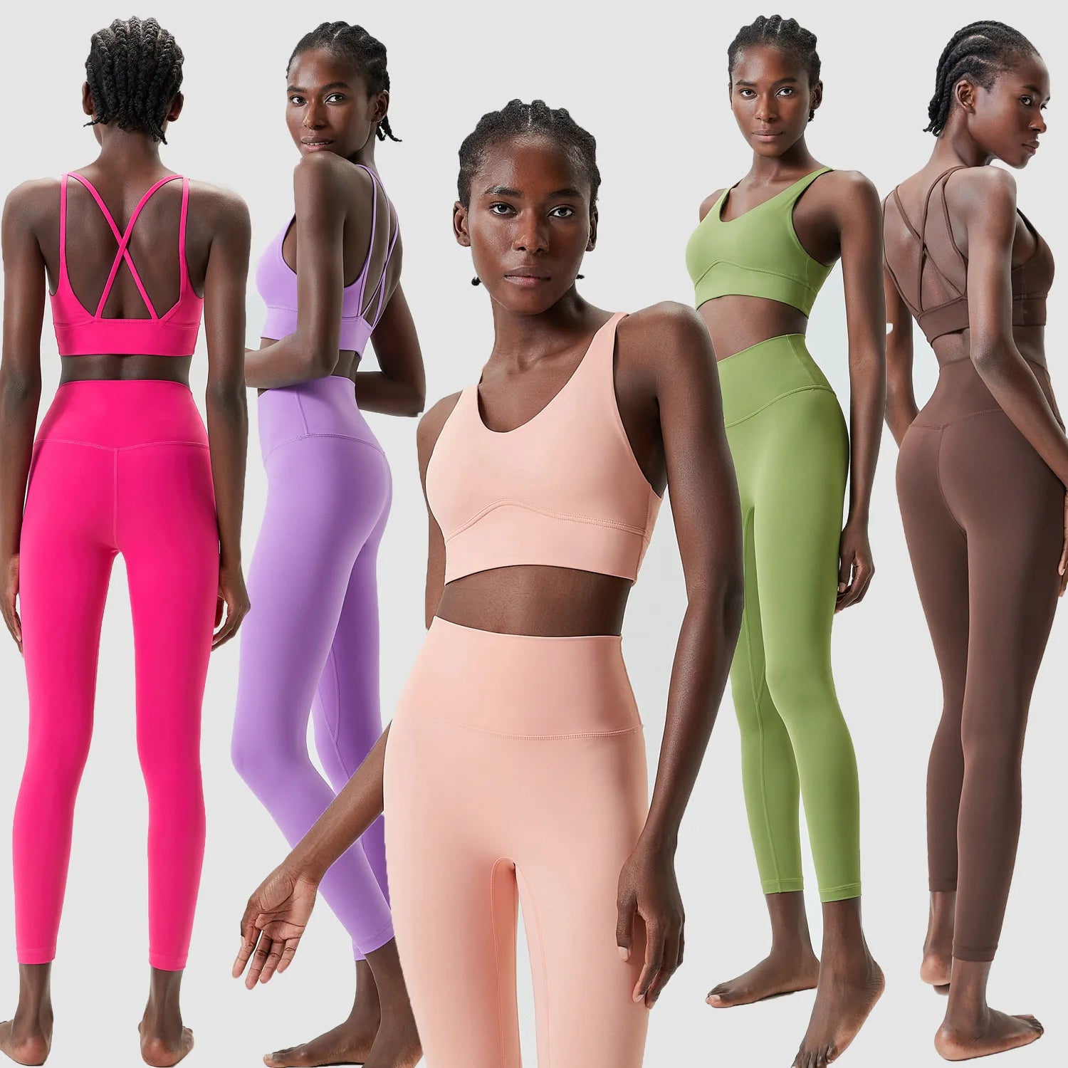 High Quality Women's Leggings Side Pockets High Waist Gym Workout Yoga Pants Tummy Control Sports Leggings for Women