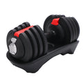 Free Weights Home Fitness New 12 Levels Adjustable Dumbbell Sets Made of Rubber and Steel