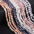 Baroque White/Pink/Purple/Black/Grey Freshwater Pearl Loose Beads 4-9mm 100% Natural Irregular Shaped Jewelry