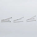 15mm 20mm 25mm 30mm 35mm 40mm 925 Sterling Silver Eye Head Pin Jewelry Findings DIY Straight Needle for Pearl Diamond Crystal