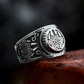 Wholesale Top Quality Silver Color Stainless Steel Bear Paw Viking Rings Jewelry for Men Boy