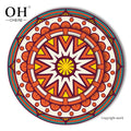 Ohere High End Vintage Eco-Friendly Sunflower Bone China Porcelain Charger Plates Ceramic Dinnerware Set Hand Painted Vajilla