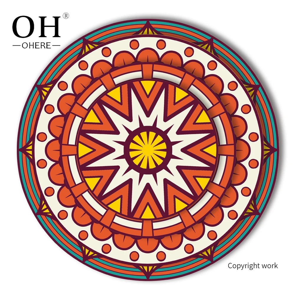 Ohere High End Vintage Eco-Friendly Sunflower Bone China Porcelain Charger Plates Ceramic Dinnerware Set Hand Painted Vajilla