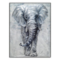 Wholesale Elephant Grey and Silvery Metal Wall Art Decor