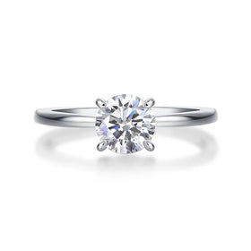 Wholesale S925 Sterling Silver Ring Diamond Engagement Moissanite Rings for Women Jewelry