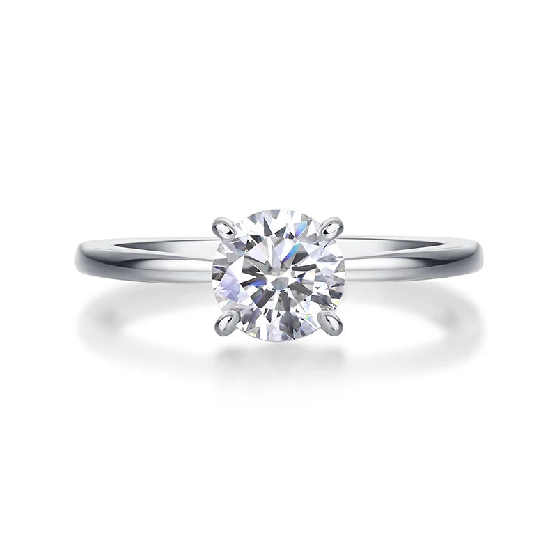 Wholesale S925 Sterling Silver Ring Diamond Engagement Moissanite Rings for Women Jewelry