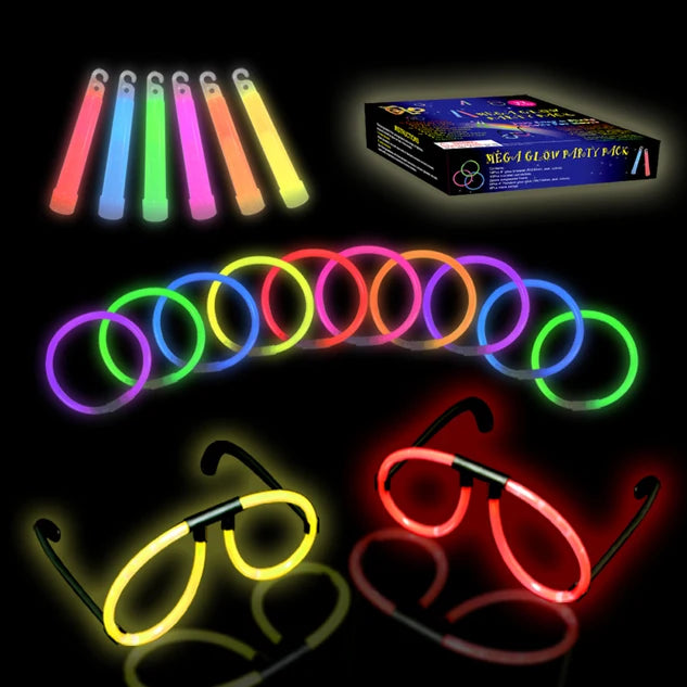 Ishine Mini Branded 40-piece PE Fluorescent Light Stick Party Set Led Flashing Glow Bulk Party Custom Neon Sticks Wholesale