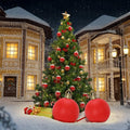 Waterhan Bestselling Festive Inflatable LED Christmas Exercise Ball PVC Material 105.5cm 20kg+ Capacity All Seasons Outdoor