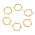 Thread 7/16 M10 1/2" 3/4" 1" BSP UNF Brass Hex Insert Lock Panel Thin Nuts Hex Lock Nut Female Thread Pipe Fittings