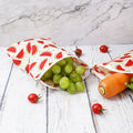 Eco Friendly Reusable Cotton Material Zip-lock Wrap Bags for Food Freshness Preservation