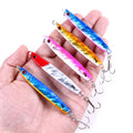 5PCS/SET 25g Lead Fish Saltwater Jigging Lures Metal Jig Fishing Lure on Sale