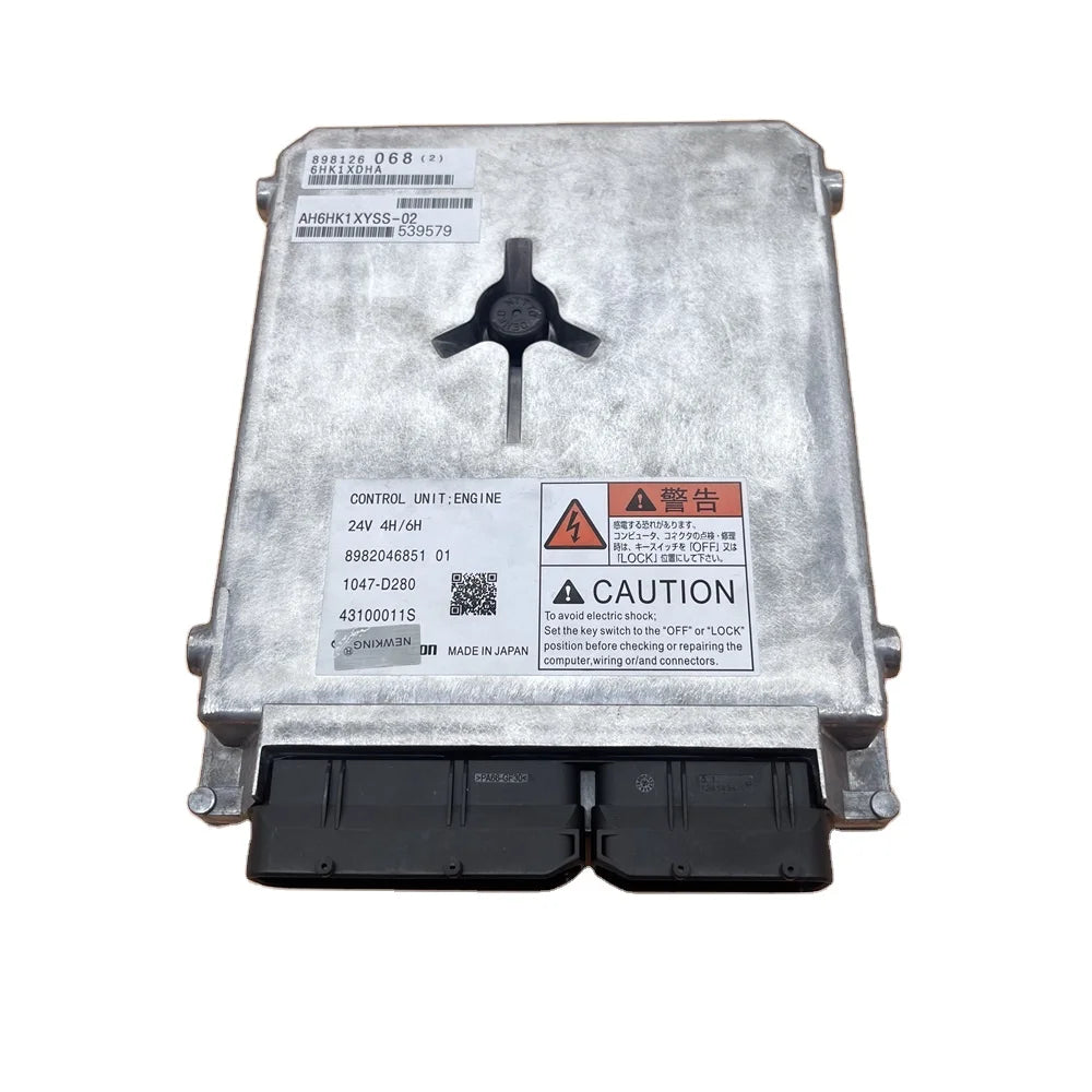 8982046851 01 ECU ZX200-3 ZAX270-3 ZAX250-3 Excavator 4HK1 6HK1 Engine Computer Board Controller 43100011S 1047-D280