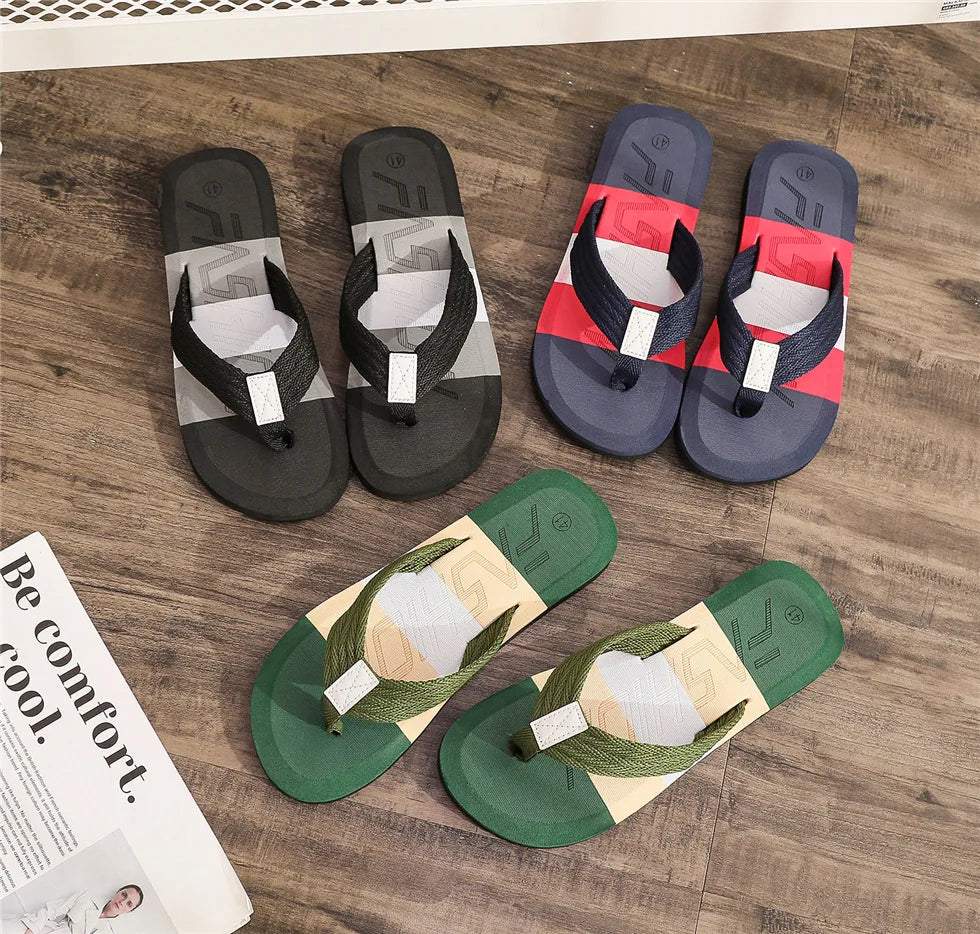 Classic Colors Men's Summer Beach Flat Slides EVA Mesh Slippers Lightweight Flip Flops for Outdoor Use for Winter Season