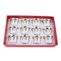 Wholesale 12pcs Ceramic Moon Cup Set with Gift Box for Tea and Coffee for Giveaways