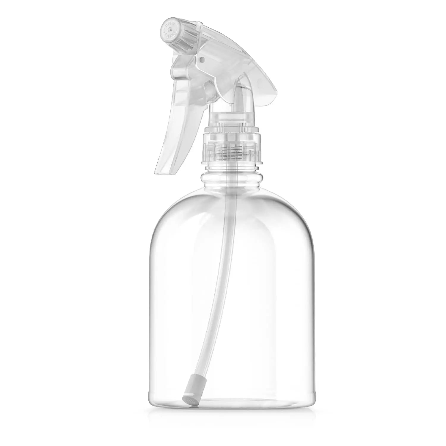 16 oz Clear ABS Plastic Trigger Handle Sprayer Bottle Adjustable Fine Stream Output Leak-Proof Refillable Garden Irrigation