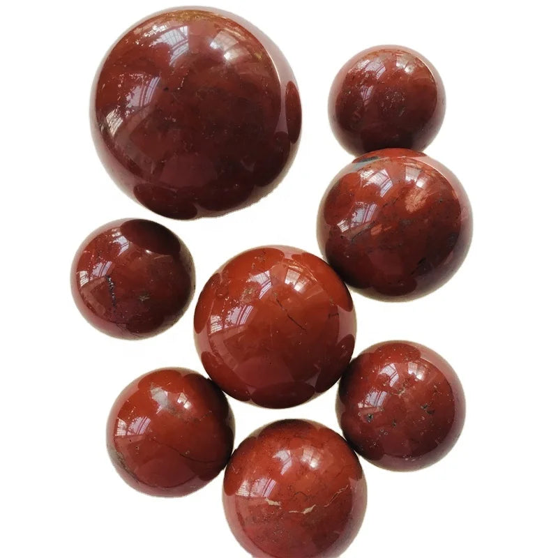 Wholesale Natural Rock Polished Gemstone Red jasper Stone Sphere Crystal Ball Stone Ball