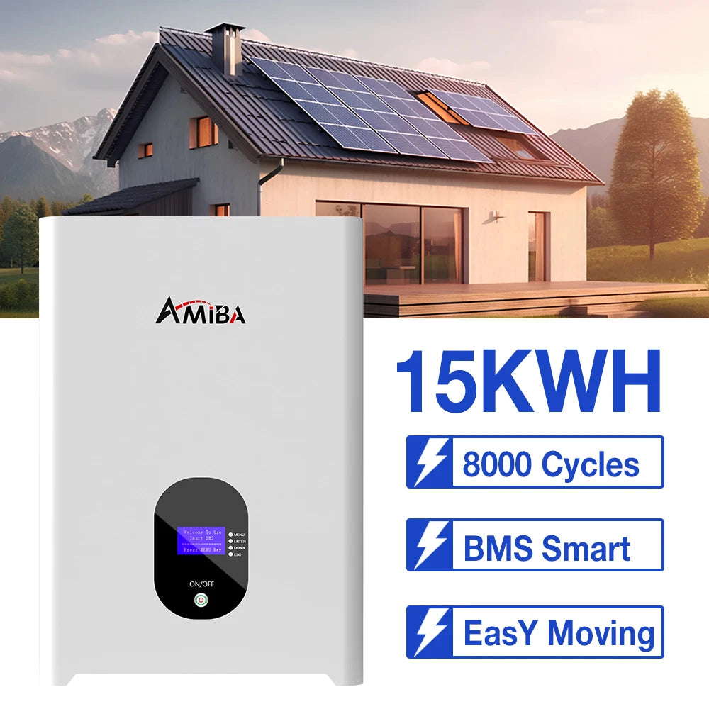 EU Stock Solar Battery EMS 10kw 15kw 16kw 48v 51.2v 100ah 200ah 280ah Home Power Wall-Mounted Lithium Ion Batteries