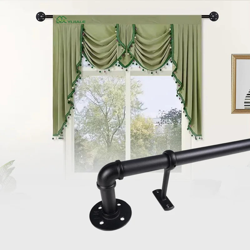 YIJIALE Guaranteed Quality Unique Track Extensible Curtain Rod Telescopic Metal Curtain Rods for Windows MegaBDM