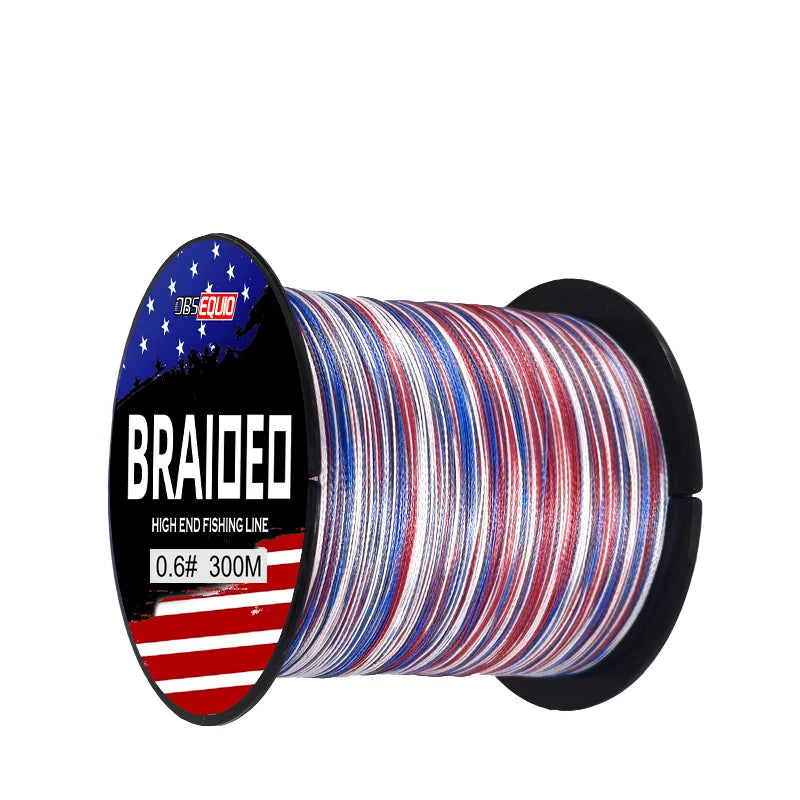 Braided PE Line 4 Strands 300m Super Strong PE Fishing Wire Japan Durable Multifilament Fishing Line Smooth Fishing Tackle