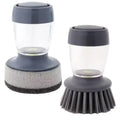 Custom logo Hot Sold Automatic Liquid Dispenser Nylon Kitchen Soap Dispenser Brush Dish Cleaning Brush with Palm Sponge