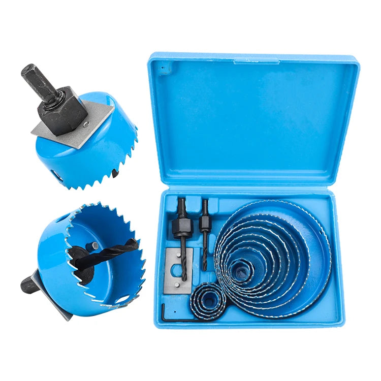 Industrial 19-127mm #50 Steel Drill Bit Kit Woodworking Hole Opener Cutter for Soft Wood & PVC Board