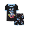 In Stock Easter Day Style Funny Bunny Pattern Short Sleeve Elastic Waist Pants Pajamas Kids 2 Set Baby Boys Girls Sleep Wear
