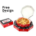 Custom logo Manufacturer Takeout Carton Paper Fast Food Packaging Container Corrugated Octangle Shape Pizza Packaging Paper Box