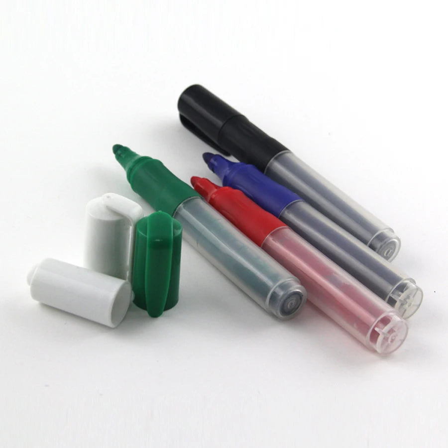 Brighter Inks Magnetic Refillable Dry Erase Whiteboard Marker Smooth Writing 4 Standard Colors Custom Logo