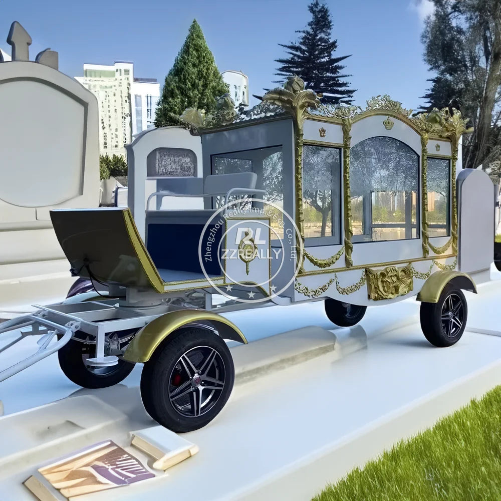 2025 Luxury Funeral Limousine Classic Hearse Car Popular Nigerian Style Electric Hearse Funeral Hearse Trailer for Sale
