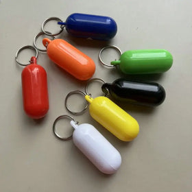 Boating Fishing Kite Surfing Sailing and Outdoor Sports Foam Capsule Shape Foam Floating Key Chain Float Key Ring Foam Keychain