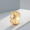 Men's Stylish 4 Gram Gold Gemstone Ring Elegant Fine Jewelry for Weddings and Parties