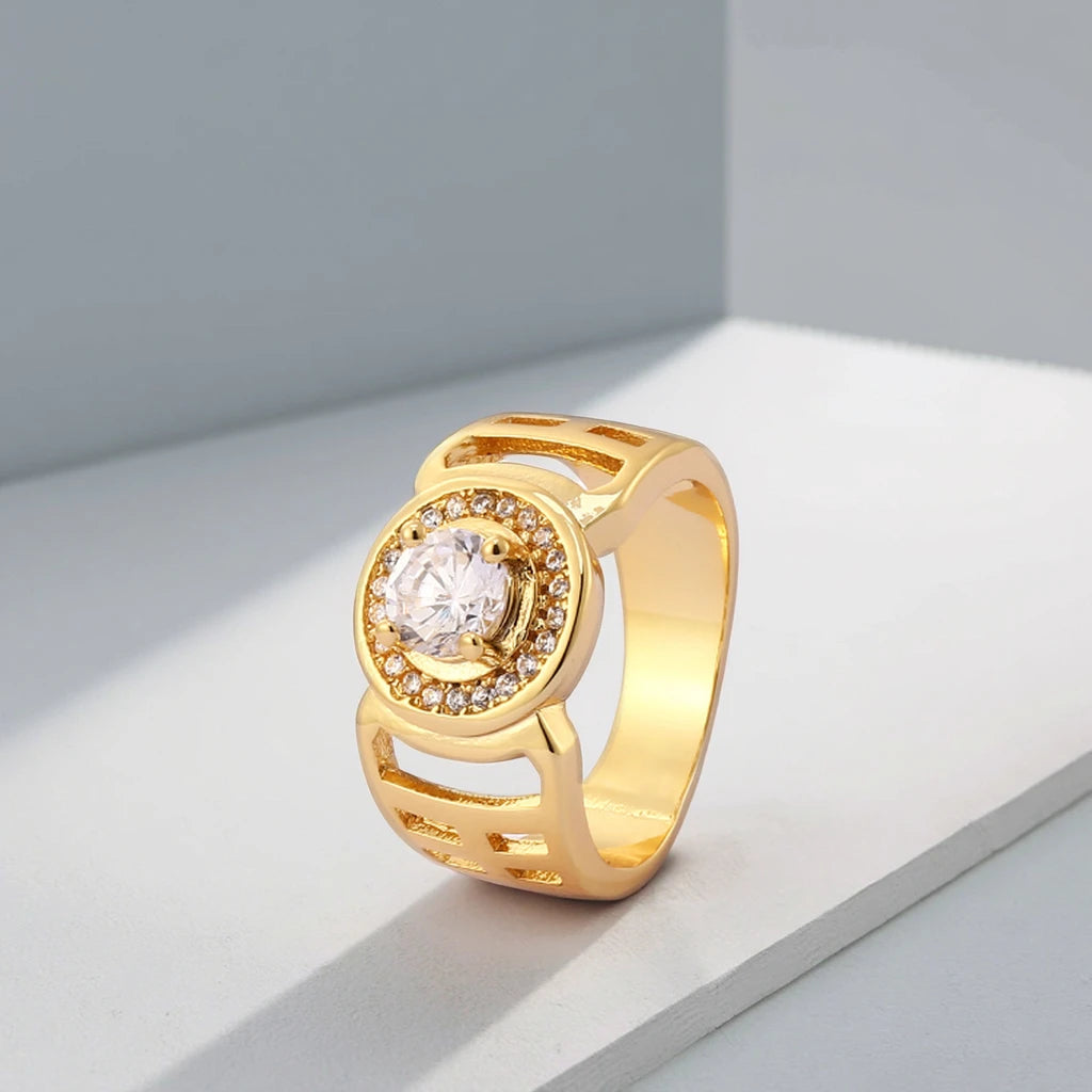 Men's Stylish 4 Gram Gold Gemstone Ring Elegant Fine Jewelry for Weddings and Parties