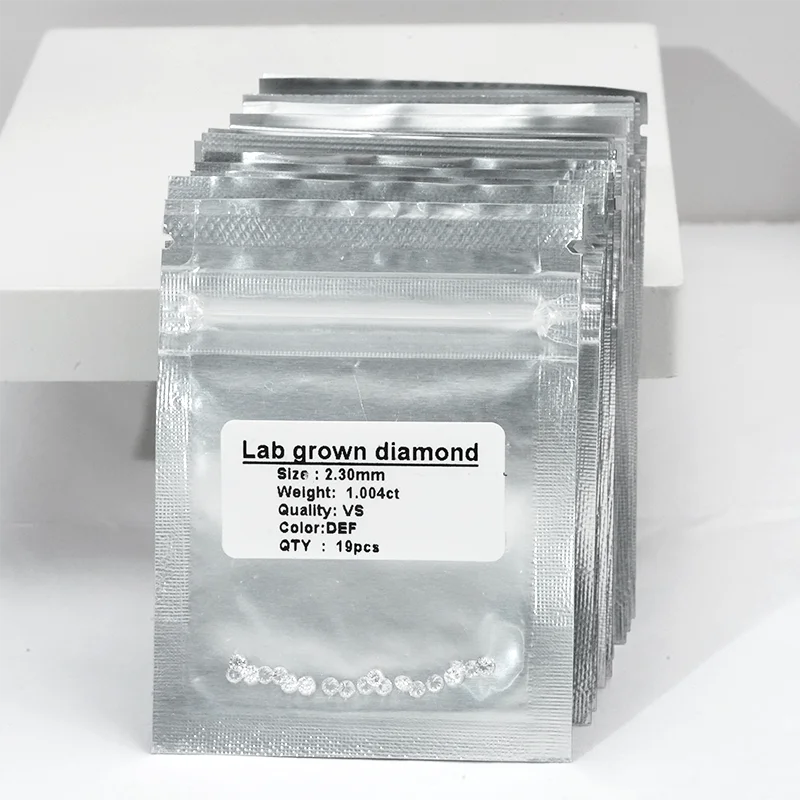 Starsgem Wholesale 2.1-2.3mm DEF VVS-Vs Loose Lab Grown Diamonds Cvd Hpht Piece